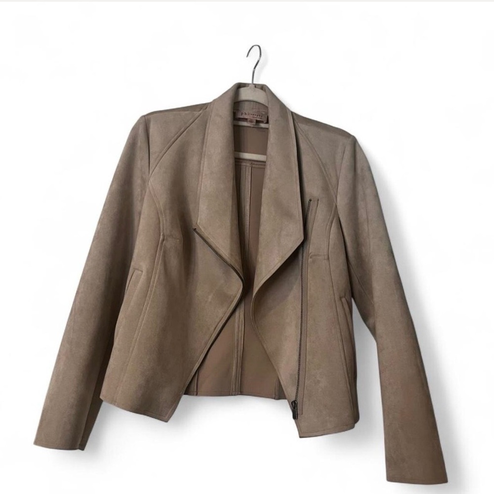 Philosophy Tan Leather Jacket